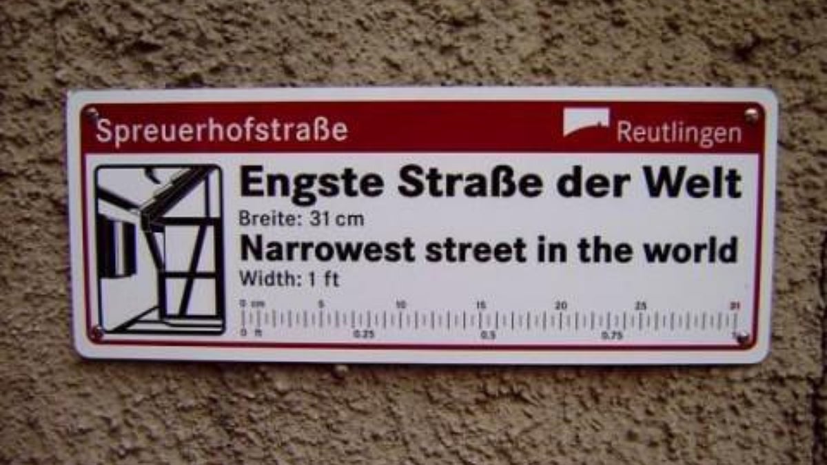  Narrowest Street World