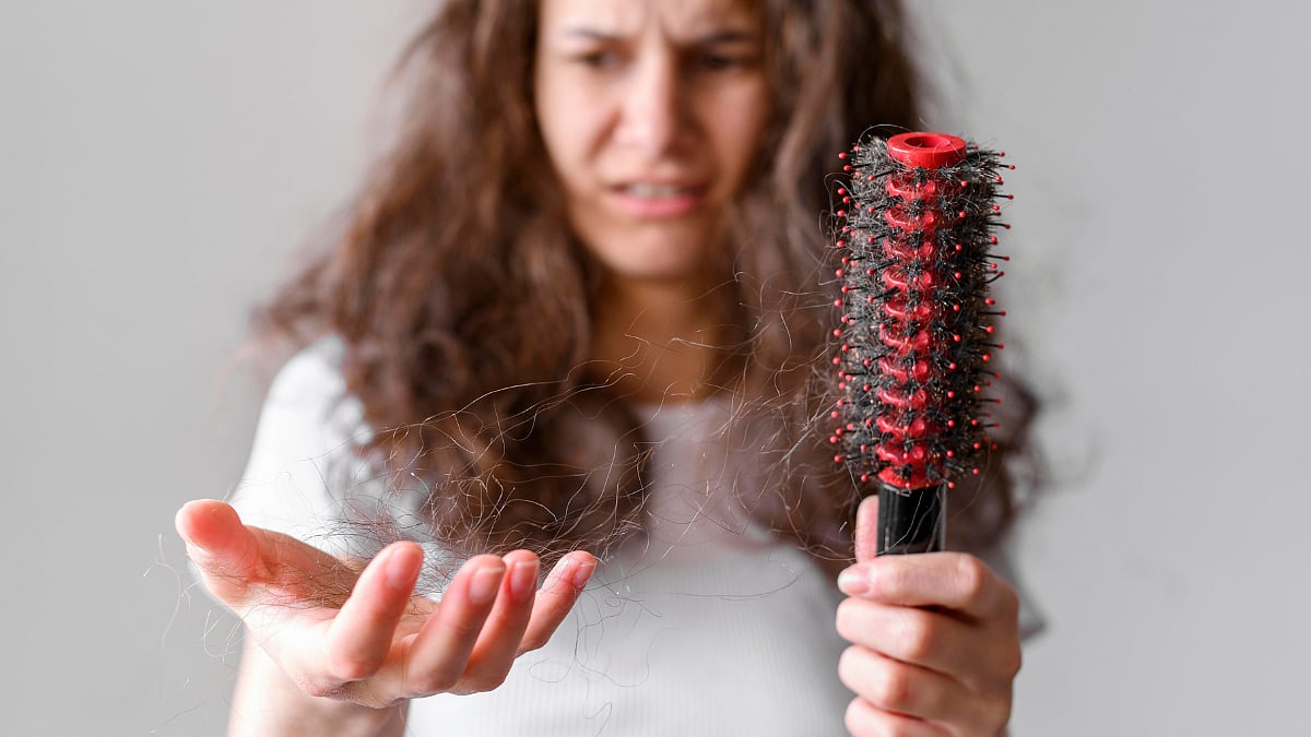 weight loss link to hair fall