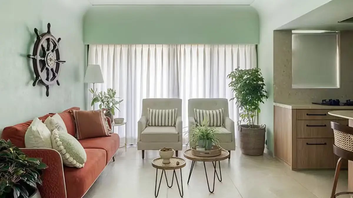 Sage green interior