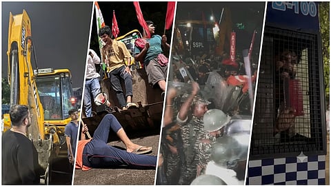 যাদবপুরে মধ্যরাতে ‘বুলডোজ়ার অপারেশন’-এ লাঠিচার্জ, গ্রেপ্তার সৃজন-সহ ৬ ...