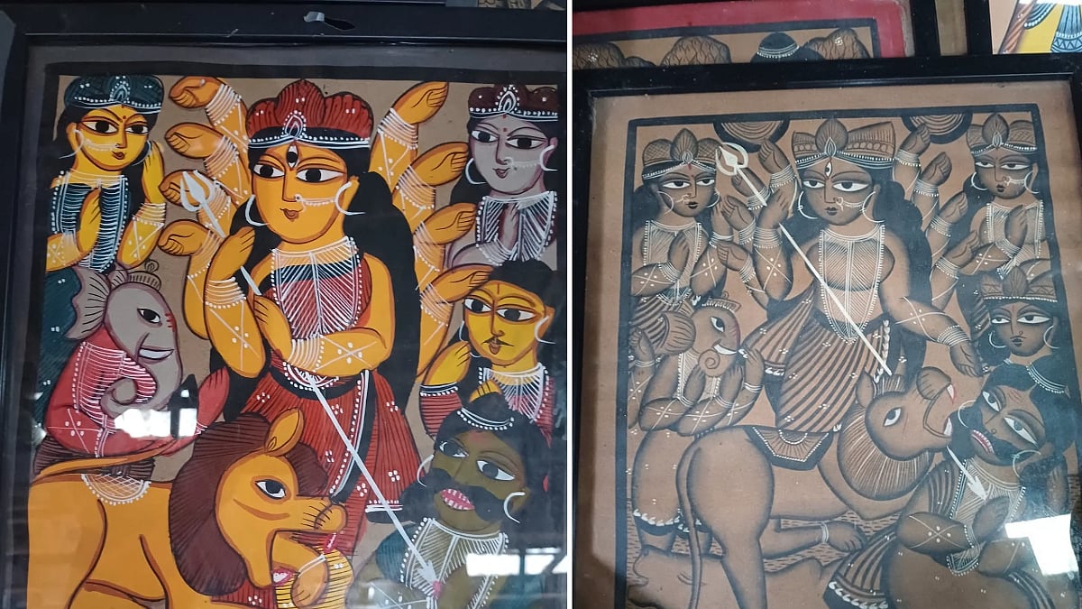 Patachitra making at pingla 