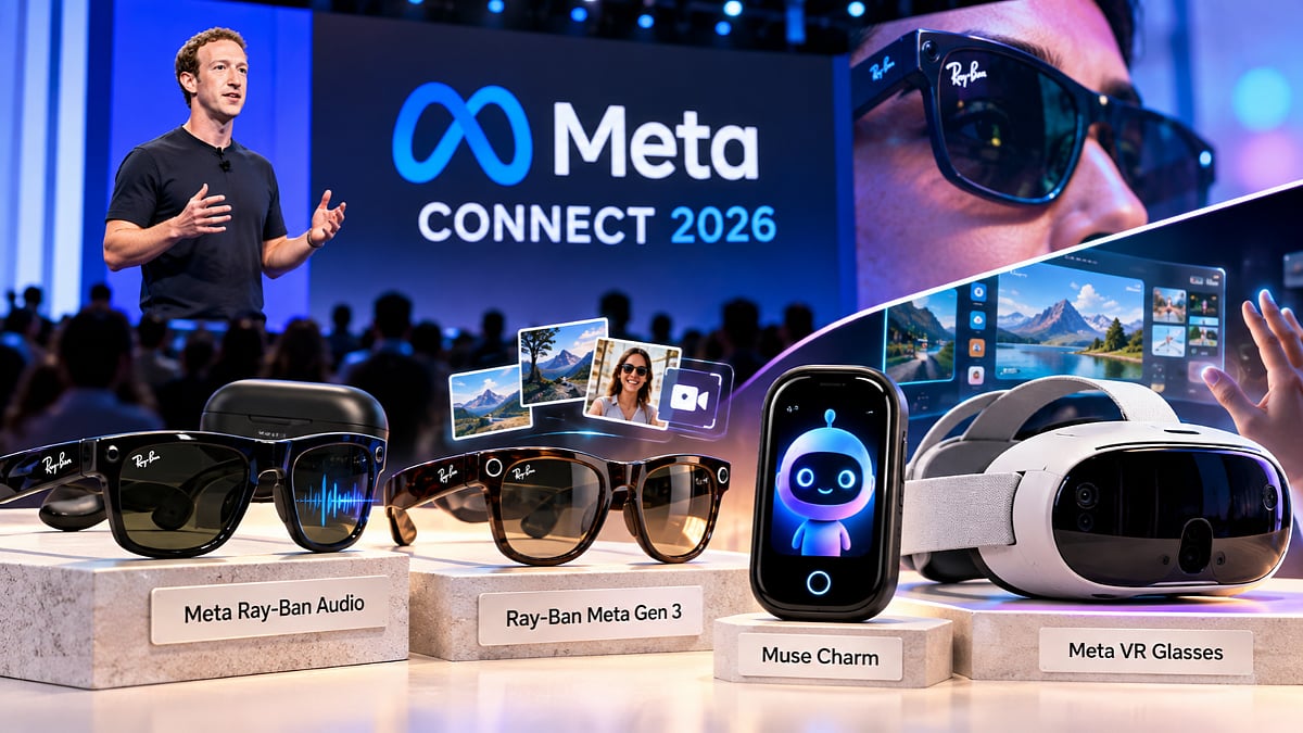 Meta Connect 2026: নতুন AI স্মার্ট চশমা, Muse Charm ও VR ডিভাইস