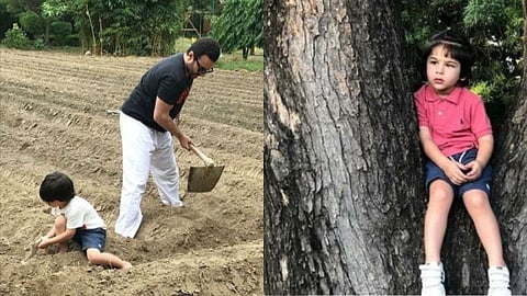  bollywood actress kareena kapoor instagram post shows saif ali khan and taimur ali khan 