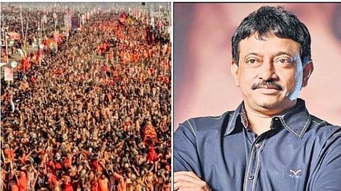 filmmaker ram gopal varma got angry seeing huge crowd devotees kumbha mela 