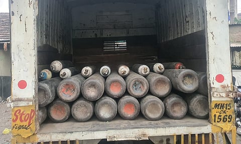 Shevgaon police stopped Oxygen's vehicle