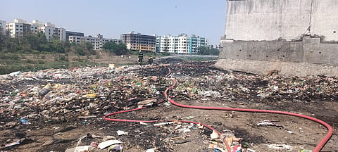 Fire At Sinhgad Road Garbage