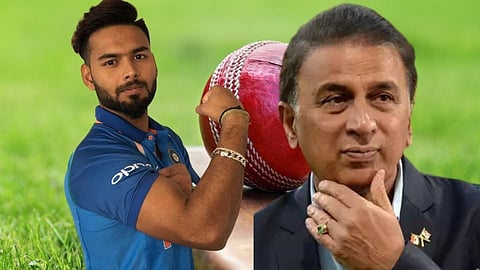 rishabh pant and sunil gavaskar 