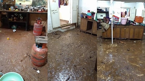 कोकण - हातखंबा नागपूरपेठेत पुराचा कहर; घरांना पाण्याचा वेढा