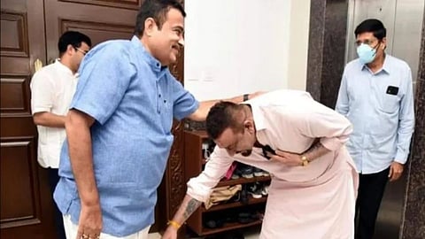 Sanjay Dutt, Nitin Gadkari 