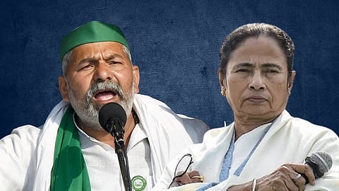 ममता-टिकैत भेट: कायदे रद्दच व्हावेत; 'ममतां'चं शेतकऱ्यांना समर्थन 