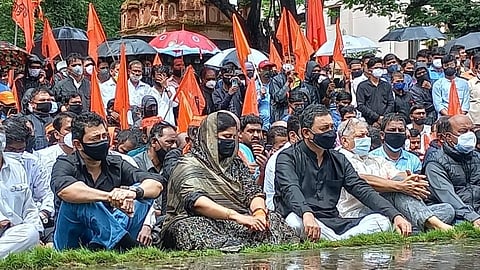 'एक मराठा लाख मराठा कोल्हापुरात पुन्हा एकदा एल्गार 