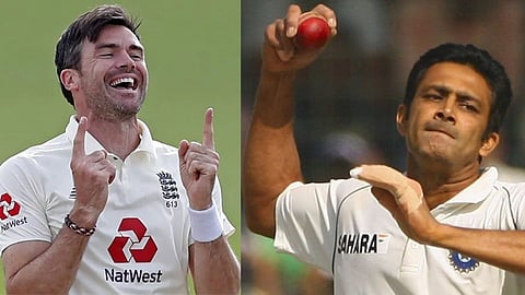 jemes anderson and anil kumble 