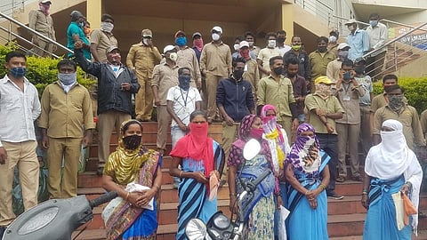 satara muncipal council workers 
