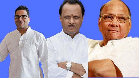 Prashant Kishor, Ajit Pawar And Sharad Pawar 