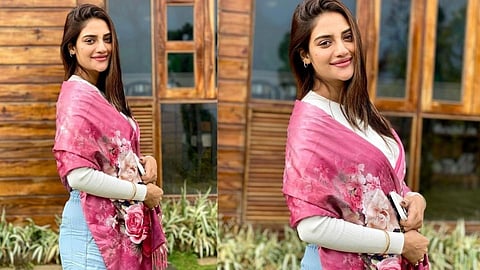 nusrat jahan shared photo with baby bump on social media