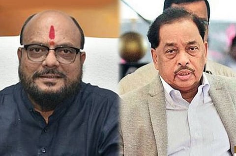 Minister Gulabrao Patil-Minister Narayan Rane