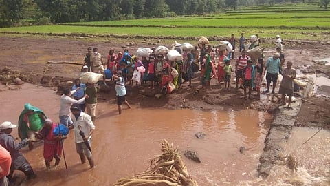 Heavy Rain In Patan Taluka
