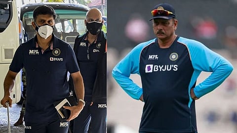 Rahul Dravid and Ravi Shastri 