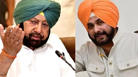 Amarinder Singh and Sidhu