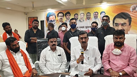 हिंगोलीत पत्रकार परिषदेत बोलताना गृह राज्यमंत्री शंभुराज देसाई. 
