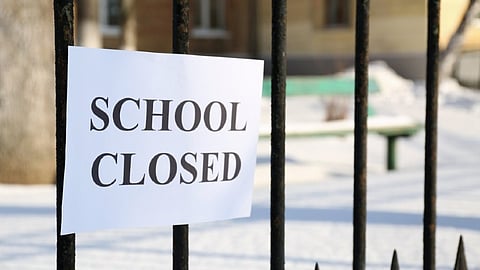 Schools closed from 31st December