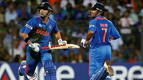  Gautam Gambhir and MS Dhoni