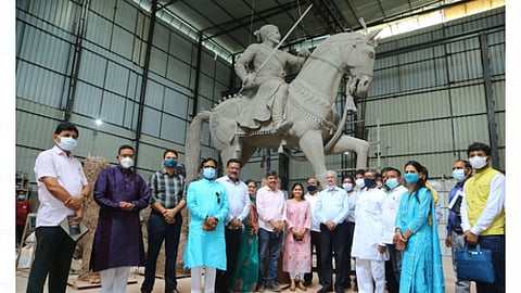 देशातील सर्वात उंच छत्रपती शिवाजी महाराज यांचे शिल्प औरंगाबादमध्ये
