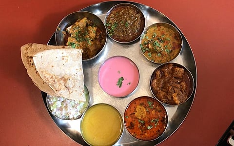 Hotel Swaraj Solapuri Mutton Thali