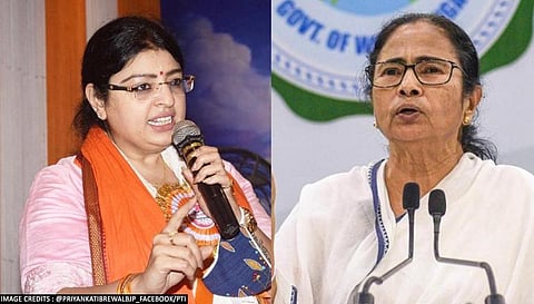 ममतांविरोधात मैदानात उतरलेल्या प्रियंका म्हणतात; 'ममतांना...'