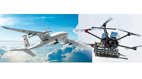 Plane and Drone
