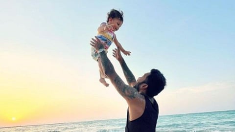 Hardik Pandya With Son