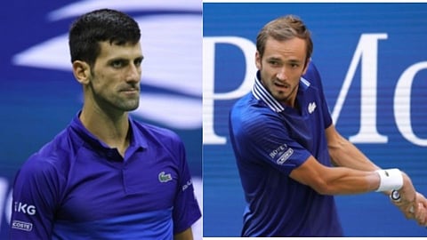 Novak Djokovic and Daniil Medvedev