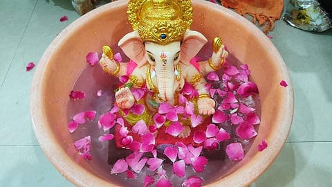 सोलापुरात पर्यावरणपूरक गणेश विसर्जनाला मोठा प्रतिसाद