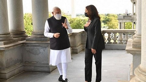 Narendra Modi and Kamala Harris 