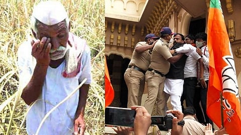 मंदिरे उघडण्यासाठी आंदोलन, मात्र शेतकऱ्यांच्या प्रश्नावर भाजपची चुप्पी!