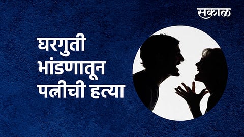 घरगुती भांडणातून पत्नीची हत्या