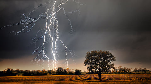 lightning struck