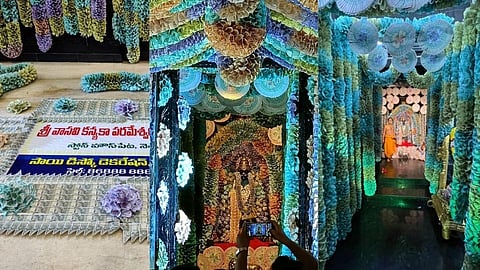 VIDEO: 5.16 कोटी रुपयांची सजावट; नोटांनी सजवलं देवीचं मंदिर 