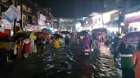 कल्याण डोंबिवलीत जोरदार पाऊस 
