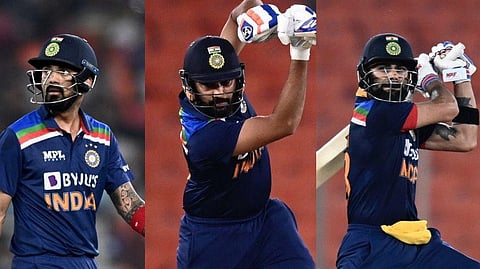 KL Rahul Rohit And Virat