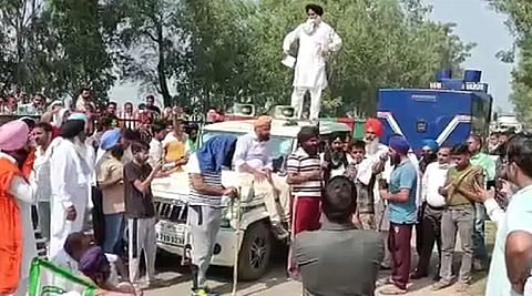 भाजप खासदाराच्या गाडीने चिरडल्याचा आंदोलक शेतकऱ्यांचा आरोप; एक जखमी