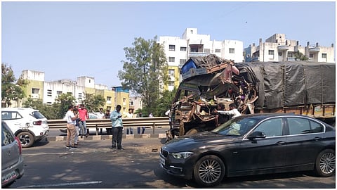 नवले पुलाजवळ अपघातांची मालिका सुरुच; सकाळपासून तीन घटना