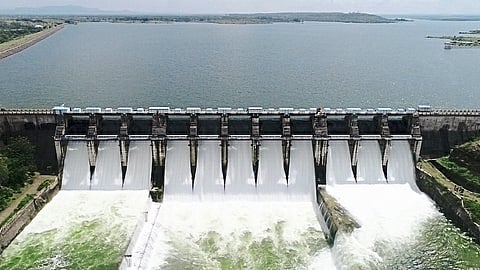 largest dam in Ahmednagar district Mula Dam is one hundred percent full 