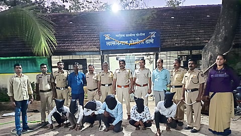 Lasalgaon police arrested a gang of six criminals who were preparing for a robbery 
