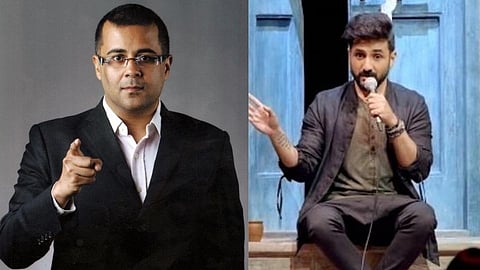 Chetan Bhagat and Vir Das 