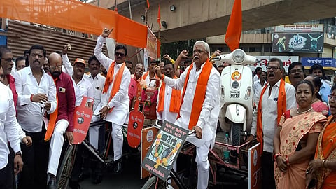 Shiv Sena's Akrosh Morch In Aurangabad 