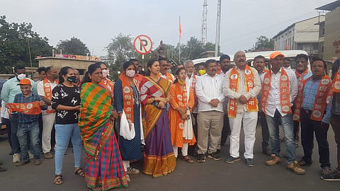 साताऱ्यात शिवसेनेकडून कंगना राणावतचा निषेध 