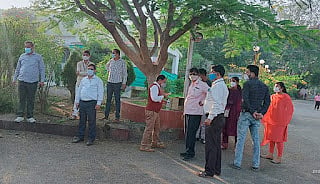 19 students with one teacher were found  corona positive at navodaya vidyalaya 