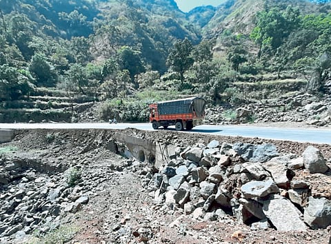 Safe Kelghar Ghat in bad condition due negligence of construction department 