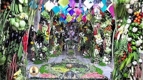 संक्रांतीनिमित्त रंगीबेरंगी पतंग, फळभाज्या-फुलांनी सजले विठ्ठल-रुक्‍मिणी मंदिर
